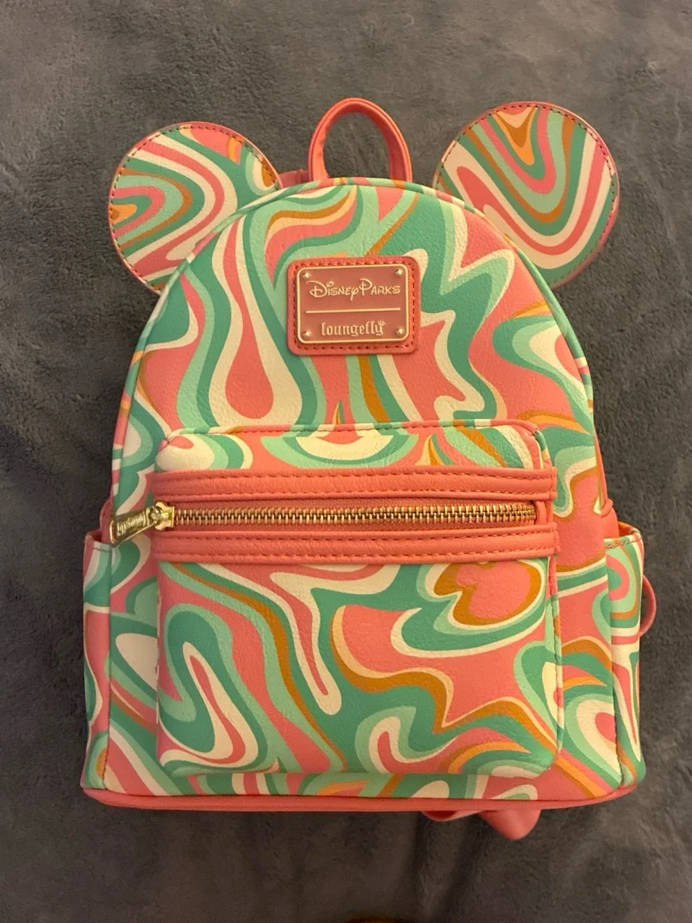 Loungefly Disney Coral Swirl Women's Crossbody Bag